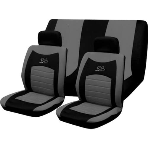 Universal RS Grey and Black Car Seat Cover Set