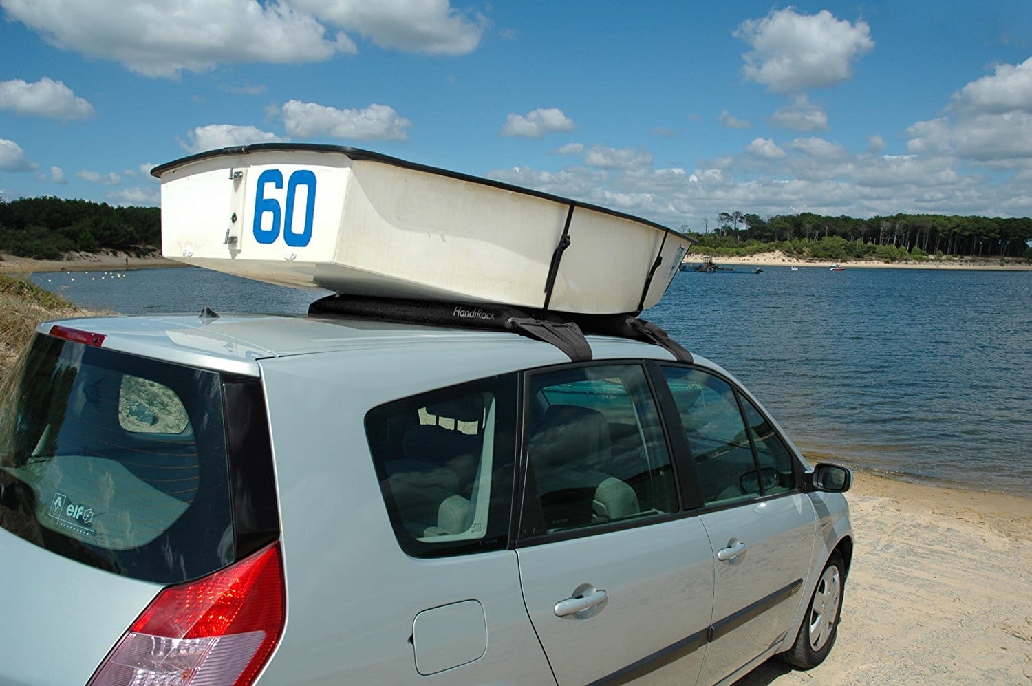 boat on top of handirack roof rack