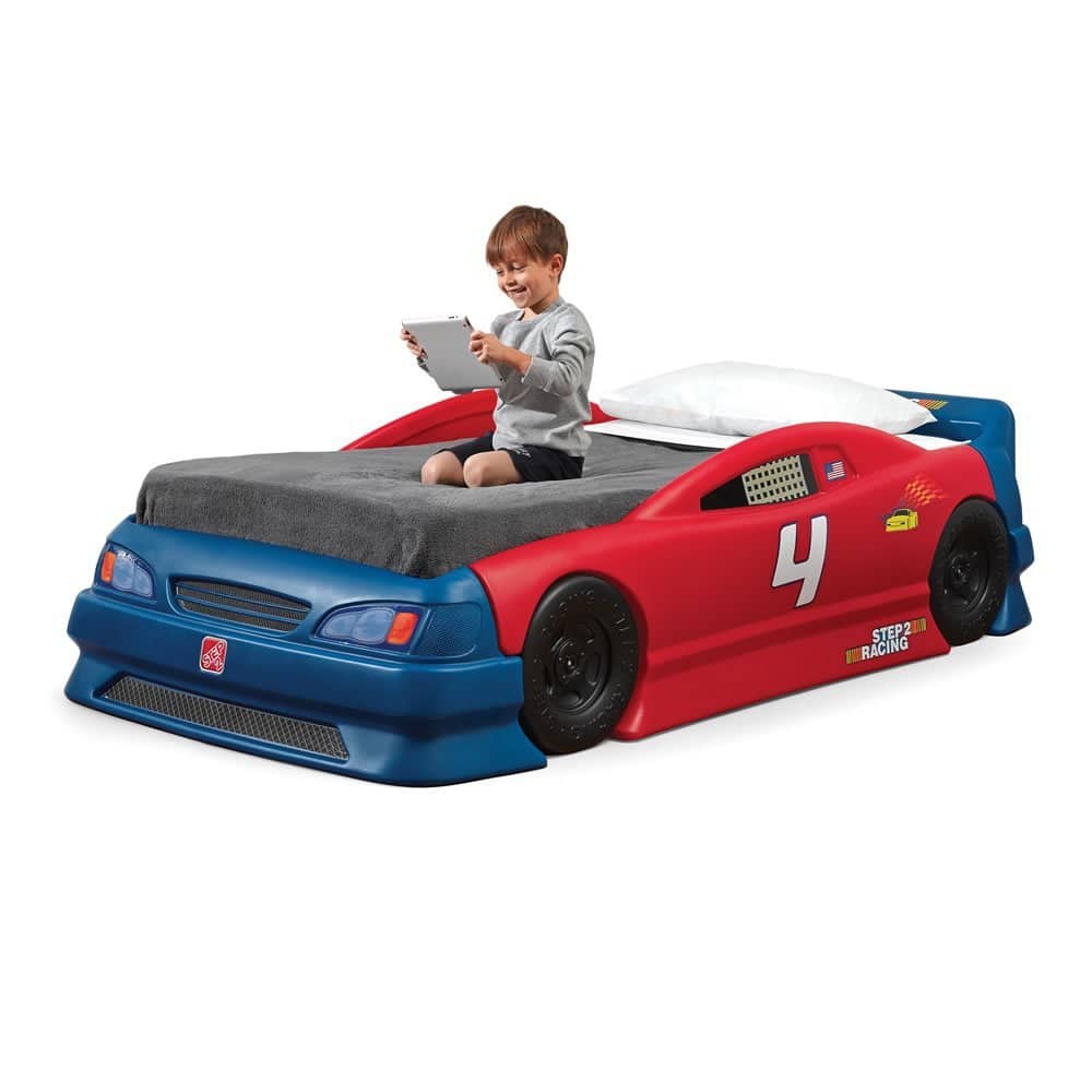 step 2 convertible race car bed for kids