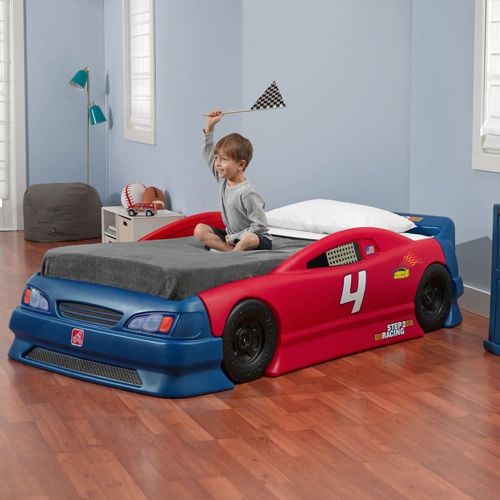 step2 car racing bed for kids