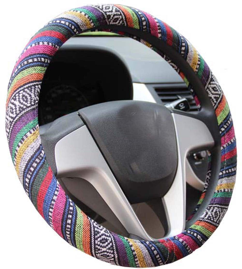 colourful steering wheel cover