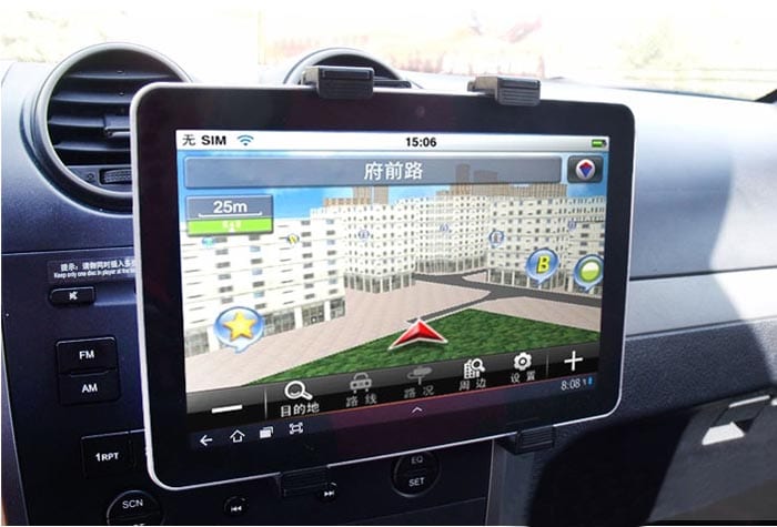 tablet car dash android stereo navigation