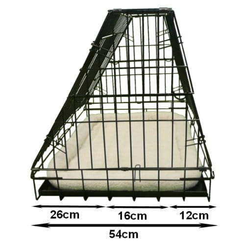 ellie bo deluxe sloping dog crate car boot
