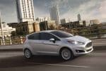 2017 Ford Fiesta silver color on road hd wallpaper and images