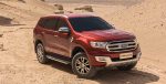 2018 Ford Endeavour red color off road uhd wallpaper