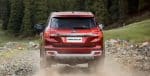 2018 Ford Endeavour red color rear view - back side hd images