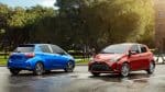 Toyota Yaris 2018 2019 red blue color hd wallpaper - Toyota upcoming cars 2018 2019