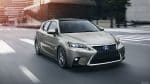 2017 Lexus CT fsport silver color on road speed front side view 4k hd wallpaper