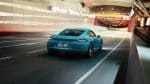 2018 Porsche 718 Cayman on road speed blur background 4k hd wallpaper