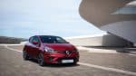 2017 Renault Clio red color front side view 4k hd wallpaper