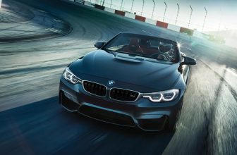 2019 BMW M4 convertible on race track 4k hd wallpaper