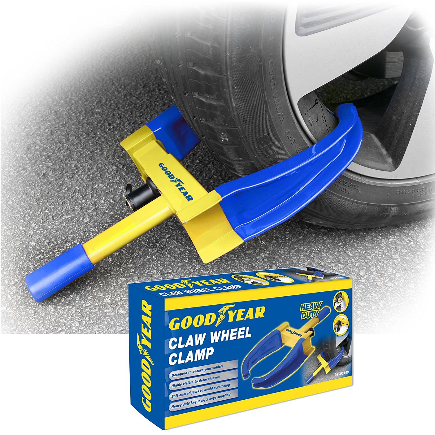 Goodyear wheel security clamp