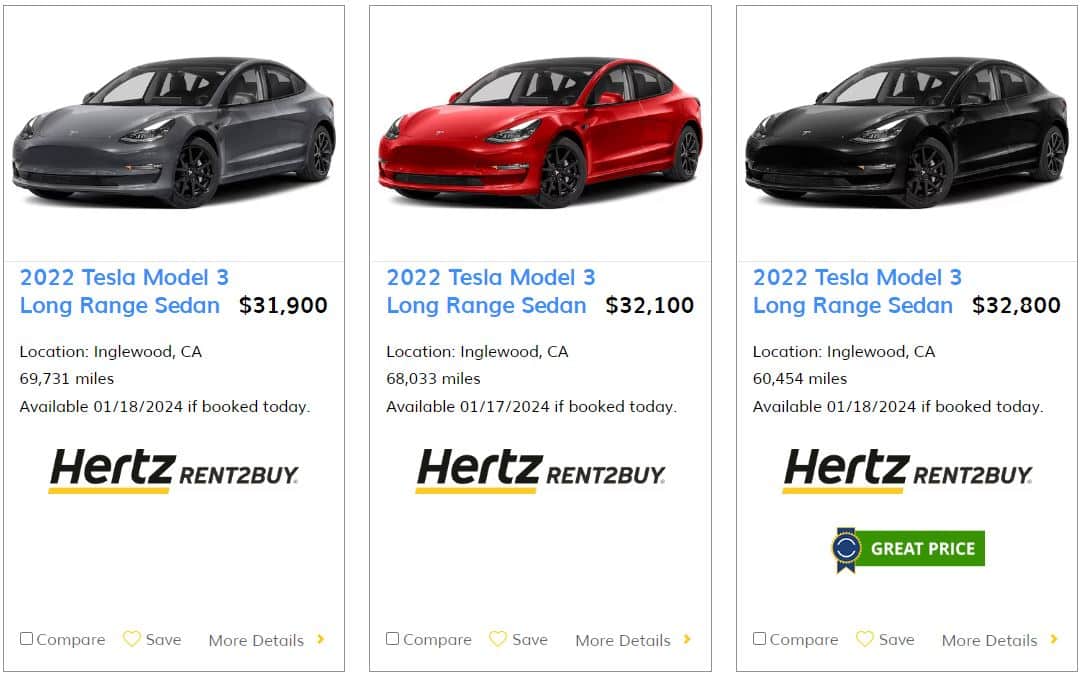 Hertz selling Tesla
