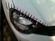 Review of Black With Silver Crystal Eyeliner Car Eyelashes