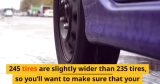 Difference Between 235 And 245 Tires