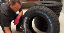How to Clean the Blue off New Tires