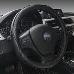 Review of Universal Leather Car Steering Wheel Cover in Black